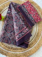 Lakhani ajarakh cotton surat ka saree